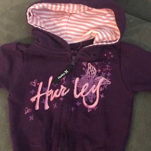 Shirts & Tops - Baby girl Hurley hoodie Shirts & Tops - Baby girl Hurley hoodie